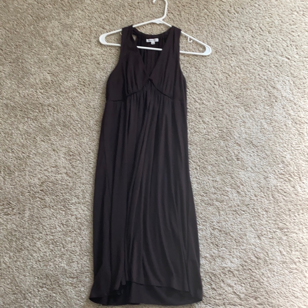Brown sleeveless dress